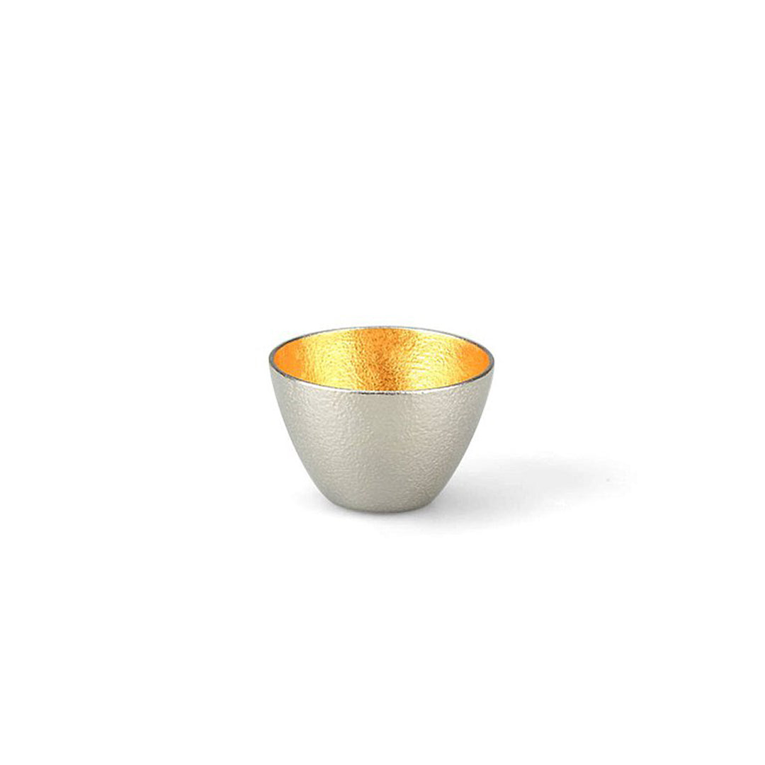 能作 片口盅 清酒杯 禮盒裝 (純錫清酒杯+ 金箔清酒杯+金箔片口盅)