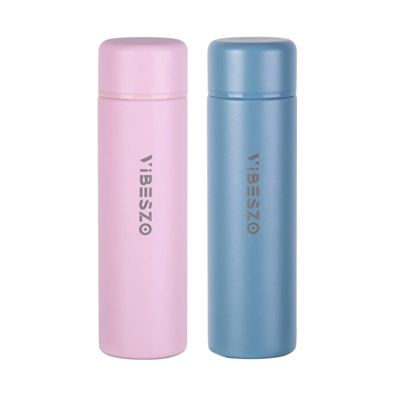 Vibeszo 不鏽鋼真空保溫瓶套裝150ml x 2件 粉紅色Pink & 藍色Blue 白色White & 綠色Green